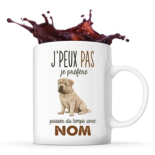 Mug personnalisable Prénom Shar Pei