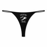 String Femme Jpeux Pas Jai Ski pour Noir Jpeux Pas - sous-Vêtement Coton Idée Cadeau Humour Saint Valentin Anniversaire