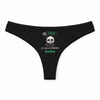 Culotte Tanga Personnalisé Femme Eveline Pas Touche - sous-Vêtement Coton Idée Cadeau Humour Saint Valentin Anniversaire