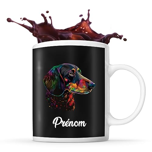 Mug personnalisable Prénom Teckel