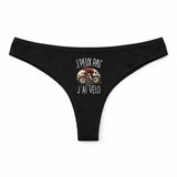 Culotte Tanga Personnalisé Femme Cyclisme Velo Kopia Jpeux Pas - sous-Vêtement Coton Idée Cadeau Humour Saint Valentin Anniversaire