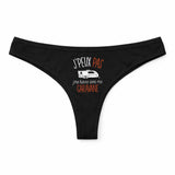 Culotte Tanga Personnalisé Femme Caravane Kopia Jpeux Pas - sous-Vêtement Coton Idée Cadeau Humour Saint Valentin Anniversaire