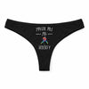 Culotte Tanga Personnalisé Femme J_Peux Pas Hockey Kopia Jpeux Pas - sous-Vêtement Coton Idée Cadeau Humour Saint Valentin Anniversaire