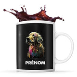 Mug personnalisable Prénom Golden retriever