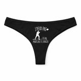 Culotte Tanga Personnalisé Femme Lancer du Marteau Kopia Jpeux Pas - sous-Vêtement Coton Idée Cadeau Humour Saint Valentin Anniversaire