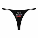 String Femme Squash Jpeux Pas - sous-Vêtement Coton Idée Cadeau Humour Saint Valentin Anniversaire