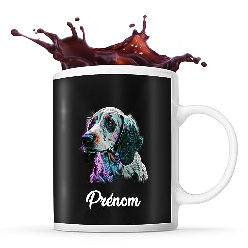 Mug personnalisable Prénom Setter Anglais