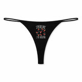 String Femme Tricking Jpeux Pas - sous-Vêtement Coton Idée Cadeau Humour Saint Valentin Anniversaire