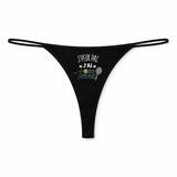 String Femme Tennis 2 Jpeux Pas - sous-Vêtement Coton Idée Cadeau Humour Saint Valentin Anniversaire