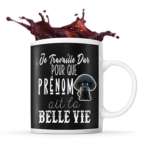 Mug personnalisable Prénom Caniche