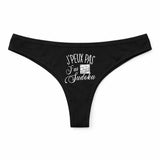 Culotte Tanga Personnalisé Femme Sudoku Kopia Jpeux Pas - sous-Vêtement Coton Idée Cadeau Humour Saint Valentin Anniversaire
