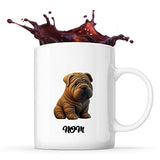 Mug personnalisable Prénom Shar Pei