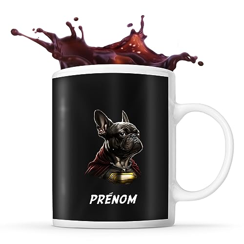 Mug personnalisable Prénom bouledogue français