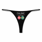 String Femme Flemme - sous-Vêtement Coton Idée Cadeau Humour Saint Valentin Anniversaire