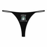 String Femme Souleve de Terre Halterophilie Crossfit Jpeux Pas - sous-Vêtement Coton Idée Cadeau Humour Saint Valentin Anniversaire