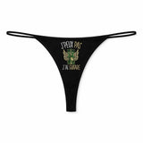 String Femme Guitare Jpeux Pas - sous-Vêtement Coton Idée Cadeau Humour Saint Valentin Anniversaire