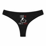 Culotte Tanga Personnalisé Femme Lancer du Poids Kopia Jpeux Pas - sous-Vêtement Coton Idée Cadeau Humour Saint Valentin Anniversaire