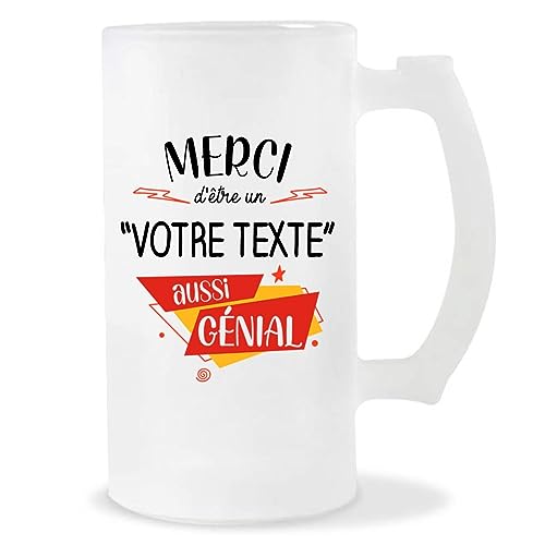 Chope personnalisable Merci Prénom/Métier Génial(e) - Planetee