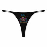 String Femme 1997 Edition Limitee - sous-Vêtement Coton Idée Cadeau Humour Saint Valentin Anniversaire