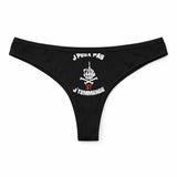 Culotte Tanga Personnalisé Femme Jpeux Pas et Jtemmerde Kopia Jpeux Pas - sous-Vêtement Coton Idée Cadeau Humour Saint Valentin Anniversaire