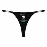 String Femme Agathe Pas Touche - sous-Vêtement Coton Idée Cadeau Humour Saint Valentin Anniversaire
