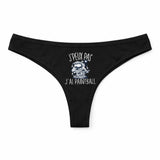Culotte Tanga Personnalisé Femme Paintball Kopia Jpeux Pas - sous-Vêtement Coton Idée Cadeau Humour Saint Valentin Anniversaire