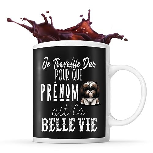 Mug personnalisable Prénom Shih Tzu