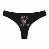 Culotte Tanga Personnalisé Femme Tir A L_Arc Kopia Jpeux Pas - sous-Vêtement Coton Idée Cadeau Humour Saint Valentin Anniversaire