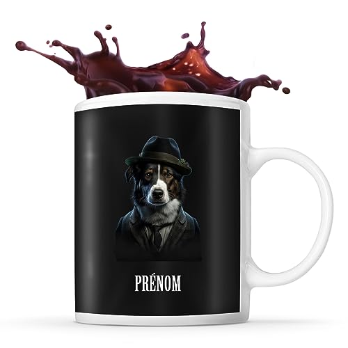 Mug personnalisable Prénom border collie