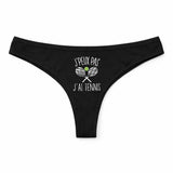 Culotte Tanga Personnalisé Femme Tennis Kopia Jpeux Pas - sous-Vêtement Coton Idée Cadeau Humour Saint Valentin Anniversaire