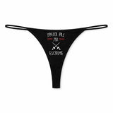 String Femme Jpeux Pas Escrime 2 Jpeux Pas - sous-Vêtement Coton Idée Cadeau Humour Saint Valentin Anniversaire