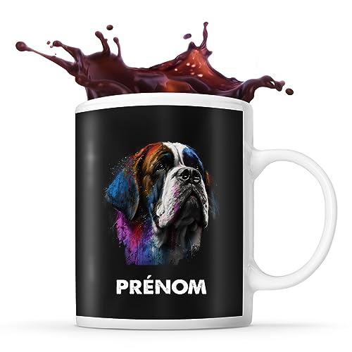 Mug personnalisable Prénom Saint Bernard