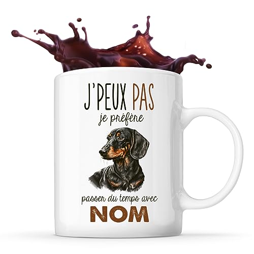 Mug personnalisable Prénom Teckel