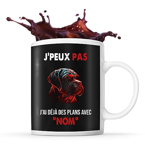 Mug personnalisable Prénom  Mastiff Dogue de Bordeaux