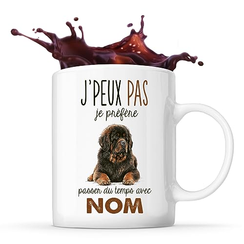 Mug personnalisable Prénom Dogue du Tibet Mastiff