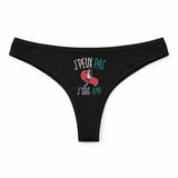 Culotte Tanga Personnalisé Femme Amp Kopia Jpeux Pas - sous-Vêtement Coton Idée Cadeau Humour Saint Valentin Anniversaire