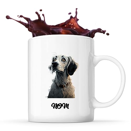 Mug personnalisable Prénom Setter Anglais