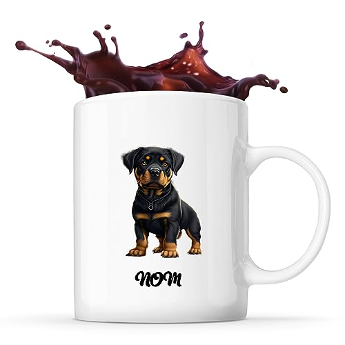 Mug personnalisable Prénom Rottweiler