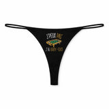 String Femme Baby-Foot Jpeux Pas - sous-Vêtement Coton Idée Cadeau Humour Saint Valentin Anniversaire