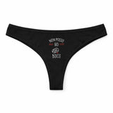 Culotte Tanga Personnalisé Femme Bocce Jpeux Pas - sous-Vêtement Coton Idée Cadeau Humour Saint Valentin Anniversaire