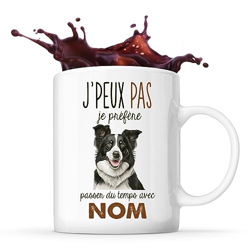 Mug personnalisable Prénom border collie