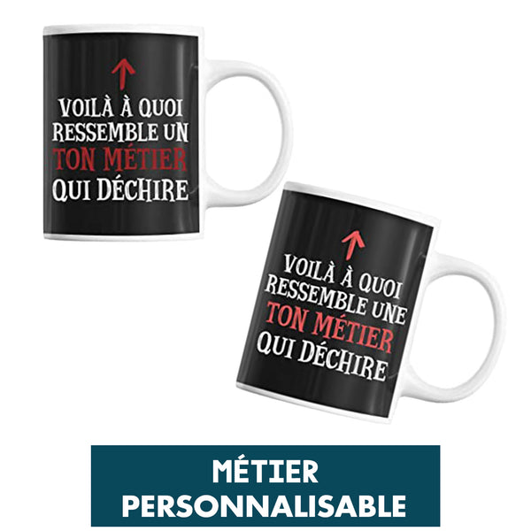 Mug personnalisable Métier qui Déchire - Planetee