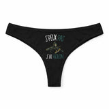 Culotte Tanga Personnalisé Femme Violon Femme Kopia Jpeux Pas - sous-Vêtement Coton Idée Cadeau Humour Saint Valentin Anniversaire