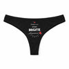 Culotte Tanga Personnalisé Femme Brigitte Damour - sous-Vêtement Coton Idée Cadeau Humour Saint Valentin Anniversaire
