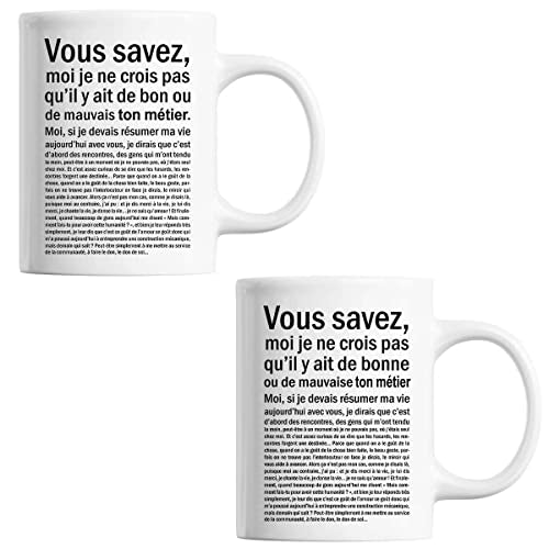 Mug personnalisable bon(ne) ou mauvais(e) Métier Situation - Planetee