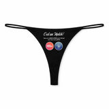 String Femme Meditation - sous-Vêtement Coton Idée Cadeau Humour Saint Valentin Anniversaire