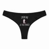 Culotte Tanga Personnalisé Femme Danse Danser Licorne Kopia Jpeux Pas - sous-Vêtement Coton Idée Cadeau Humour Saint Valentin Anniversaire