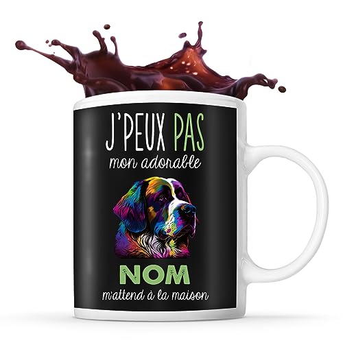 Mug personnalisable Prénom Saint Bernard