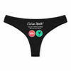 Culotte Tanga Personnalisé Femme Vin - sous-Vêtement Coton Idée Cadeau Humour Saint Valentin Anniversaire
