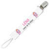 Attache tétine pour prénom Lena – Reine de la tétine | Cadeau naissance bébé fille personnalisé